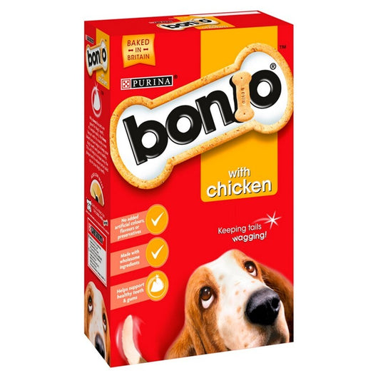 Bonio Chicken Dog Biscuits 1.2kg x 4 Bonio