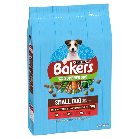 Bakers Complete Small Dog with Beef & Veg 2.85kg Bakers