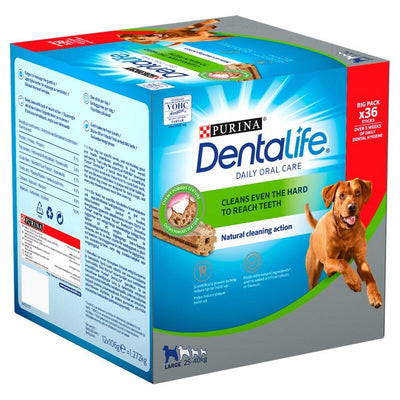 DentaLife Large Dog 1272g 36 Sticks x 2 DentaLife
