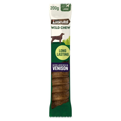 Adventuros Wild Chews Venison Large 200g x 4 Adventuros