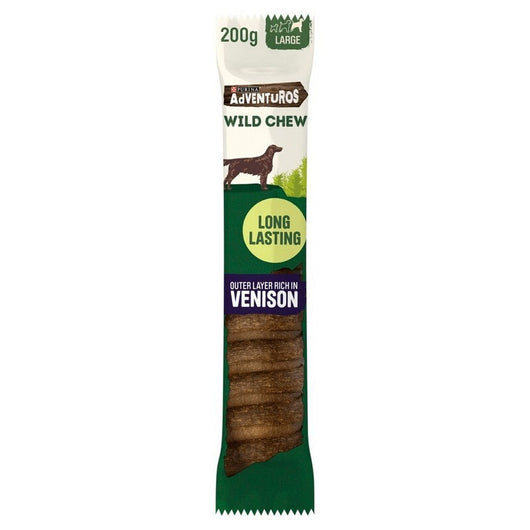 Adventuros Wild Chews Venison Large 200g x 4 Adventuros
