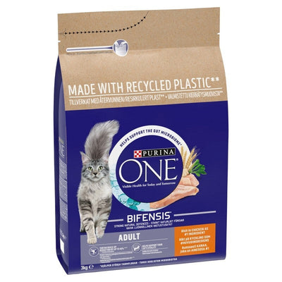 Purina One Adult Cat Chicken and Wholegrains 3kg Purina One