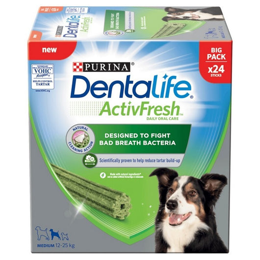 DentaLife ActiveFresh Medium (69g x 8) 24 Sticks x2 DentaLife