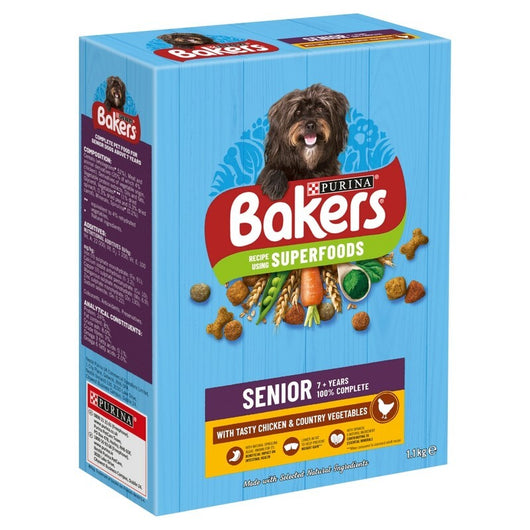Bakers Complete Senior with Chicken & Veg 1.1kg x 5 Bakers