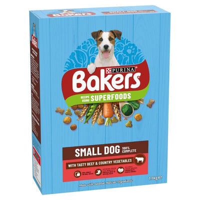 Bakers Complete Small Dog with Beef & Veg 1.1kg x 5 Bakers