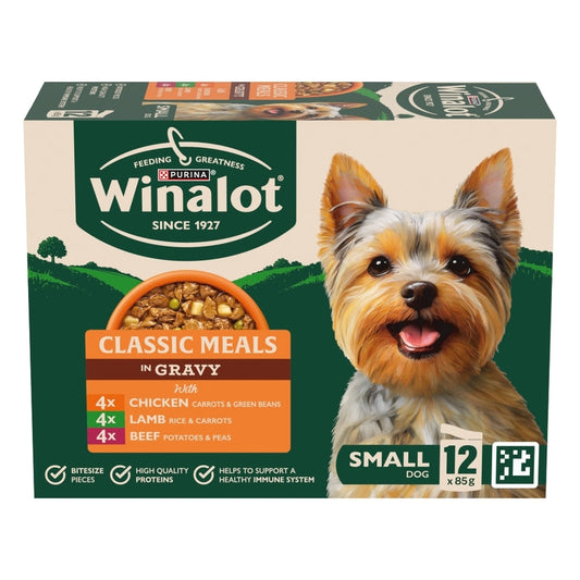 Winalot Small Dog Classic Meals in Gravy 85g x 12 x 4 Winalot