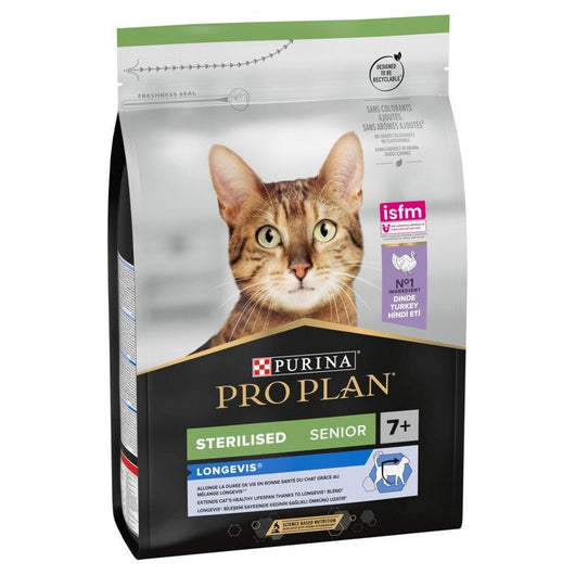 Pro Plan Senior 7+ Sterilised Longevis with Turkey 3kg Pro Plan
