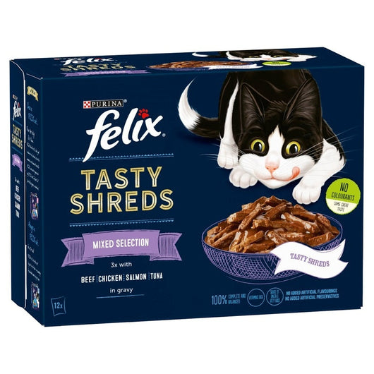 Felix Pouches Tasty Mixed Selection in Gravy 80g x 12 x 4 Felix