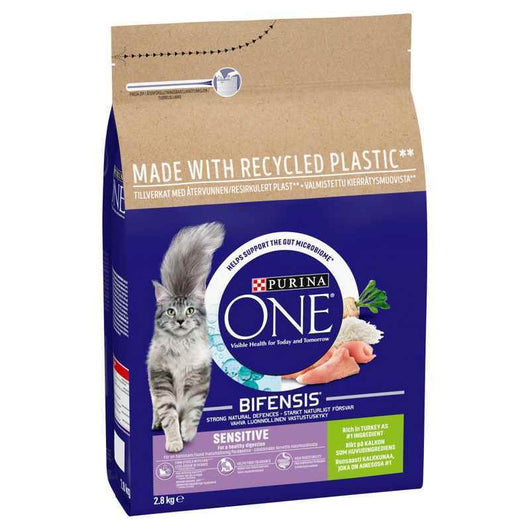 Purina One Adult Sensitive Cat Turkey 2.8kg Purina One