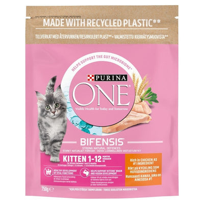 Purina One Kitten 1-12 Months Chicken & Wholegrain 750g x 4 Purina One
