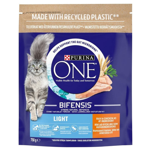 Purina One Adult Cat Light Chicken & Wheat 750g x 4 Purina One