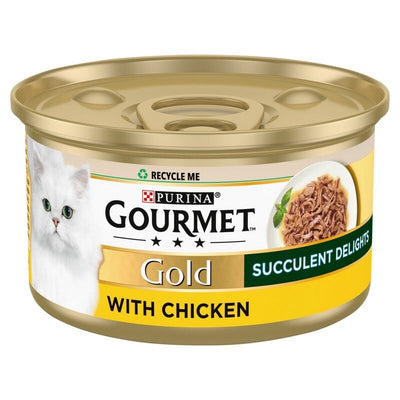 Gourmet Gold Succulent Delight with Chicken 85g x 12 Gourmet