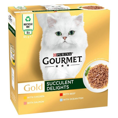 Gourmet Gold Succulent Delights 85g x 8 x 6 Gourmet