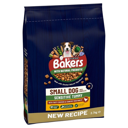 Bakers Small Dog Sensitive Tummy Chicken & Veg 2.7kg Bakers