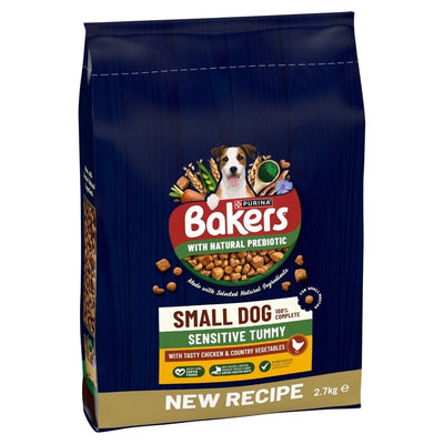 Bakers Small Dog Sensitive Tummy Chicken & Veg 2.7kg Bakers