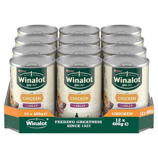 Winalot Classic with Chicken in Jelly Tray 400g x 12 Winalot