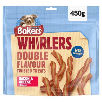 Bakers Whirlers Bacon & Cheese 450g x 3 Bakers