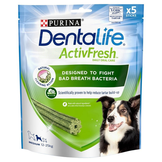 DentaLife ActivFresh Medium 115g (5 Sticks) x 6 DentaLife