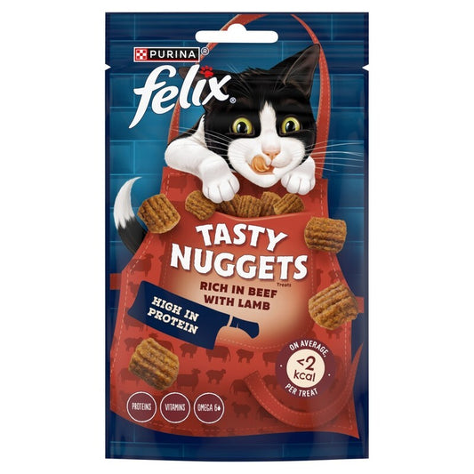 Felix Tasty Nuggets Beef & Lamb 50g x 8 Felix