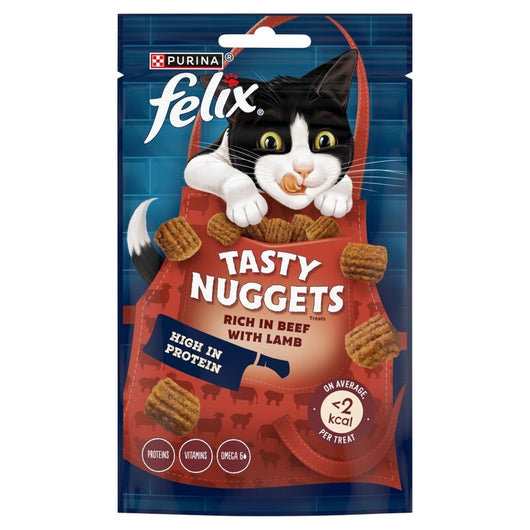 Felix Tasty Nuggets Beef & Lamb 50g x 8 Felix