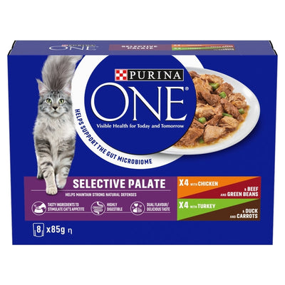 Purina One Adult Mini Fillet Selective Palate Mixed 85g x 8 x 5 Purina One