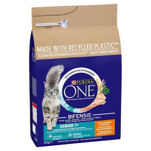 Purina One Senior 7+ Cat Chicken 2.8kg Purina One
