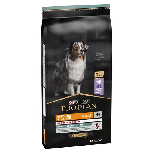 Pro Plan Adult Medium & Large Grain Free Sensitive Digestion Turkey 12kg Pro Plan