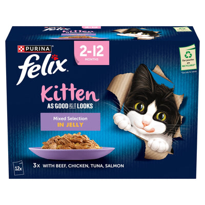 Felix Kitten AGAIL Mixed Pouches 85g x 12 x 4 Felix