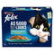 Felix Adult AGAIL Ocean Feast Pouches Chunks in Jelly 85g x 12 x 4