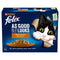Felix Adult AGAIL Pouches Meaty Selection (Ham) in Jelly 85g x 12 x 4