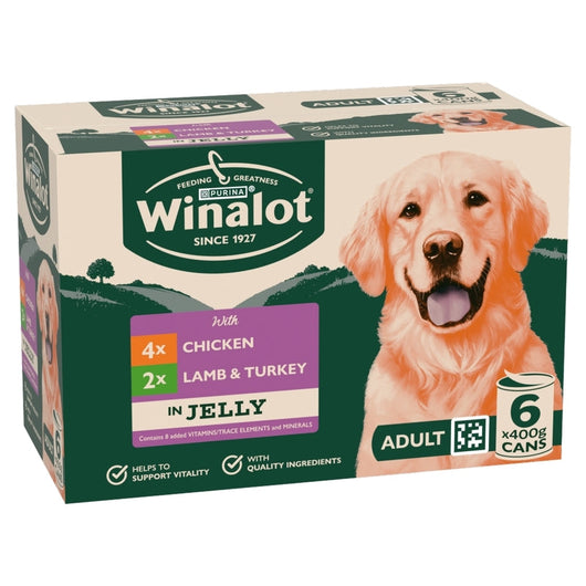 Winalot Classic Mixed in Jelly with Chicken 400g x 6 x 4 Winalot