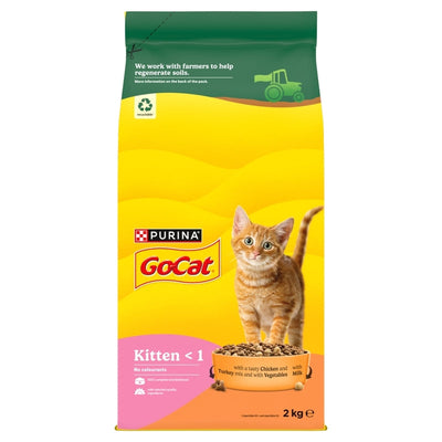 Go-Cat Complete Kitten Chicken, Turkey & Milk 2kg Go-Cat