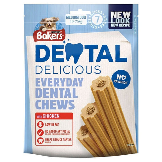 Bakers Dental Delicious Chicken Medium 200g x 6 Bakers