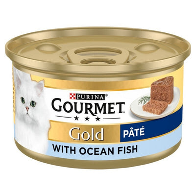 Gourmet Gold Pate with Ocean Fish Cat Food 85g x 12 Gourmet