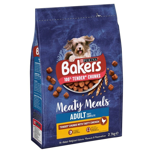 Bakers Adult Complete Meaty Meals Chicken 2.7kg Bakers