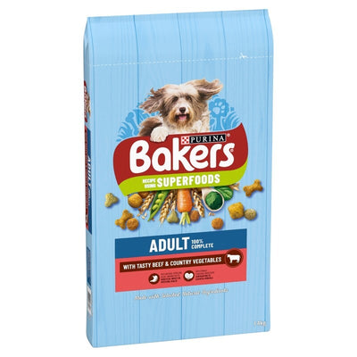 Bakers Adult Complete with Beef & Veg 14kg Bakers