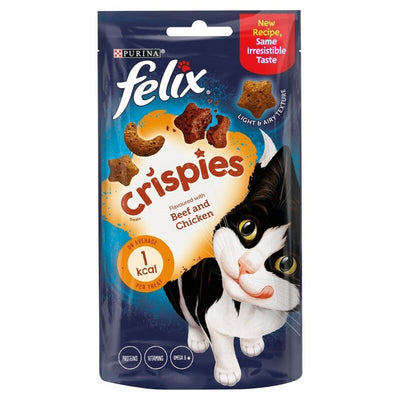 Felix Crispies Beef & Chicken 45g x 8 Felix