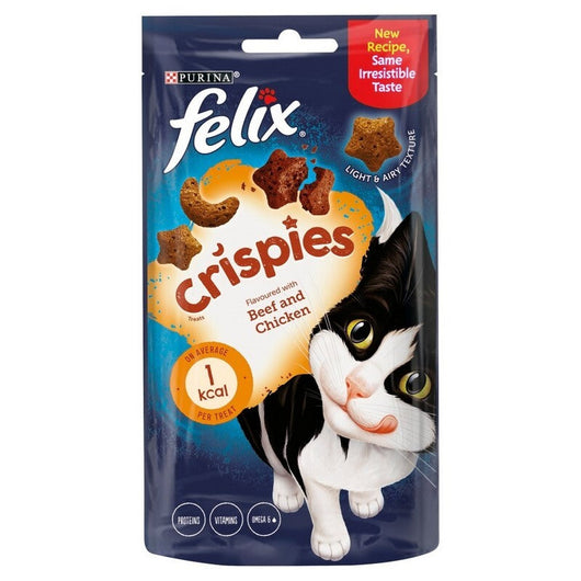 Felix Crispies Beef & Chicken 45g x 8 Felix