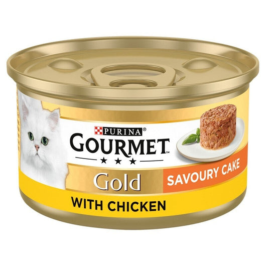 Gourmet Gold Savoury Cake Chicken 85g x 12 Gourmet