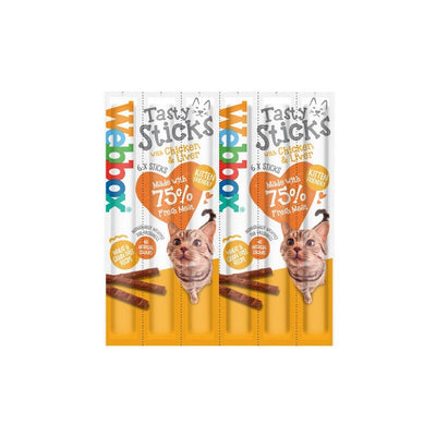 Webbox Tasty Sticks Cat Chicken & Liver 6 x 12 Webbox
