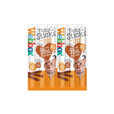 Webbox Tasty Sticks Cat Turkey & Lamb 6 x 12 Webbox