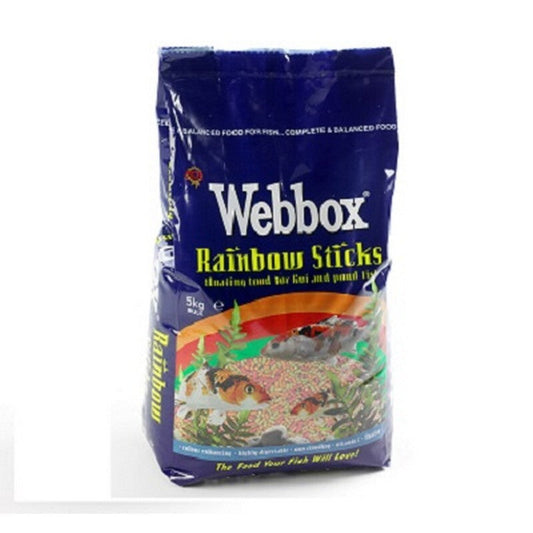 Webbox Fish Rainbow Pond Sticks 5kg Webbox
