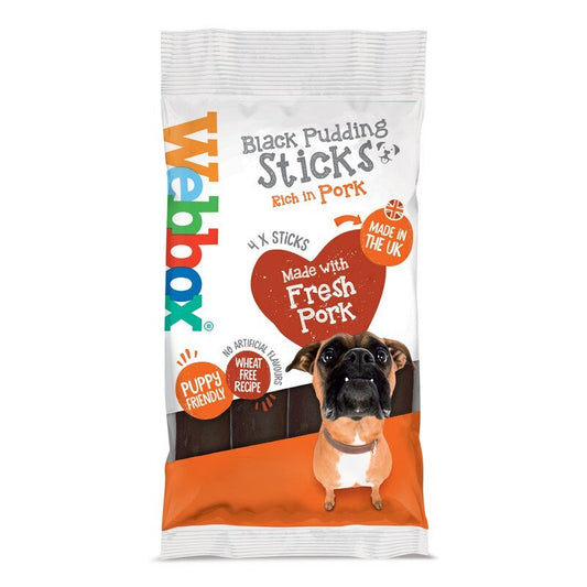 Webbox Black Pudding Sticks 4 Sticks x 16 Webbox