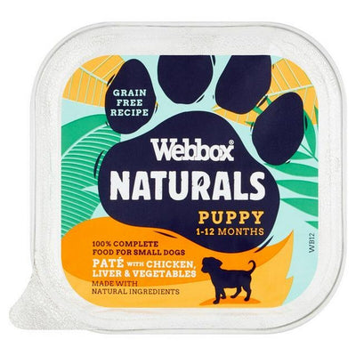 Webbox Naturals Puppy Chicken, Liver & Veg Pate 150g x 11 Webbox Naturals