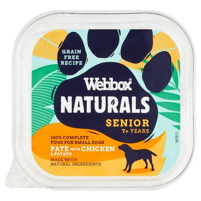 Webbox Naturals Dog Senior Chicken & Potato Pate 150g x 11 Webbox Naturals