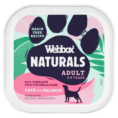 Webbox Naturals Dog Adult Salmon Pate 150g x 11 Webbox Naturals