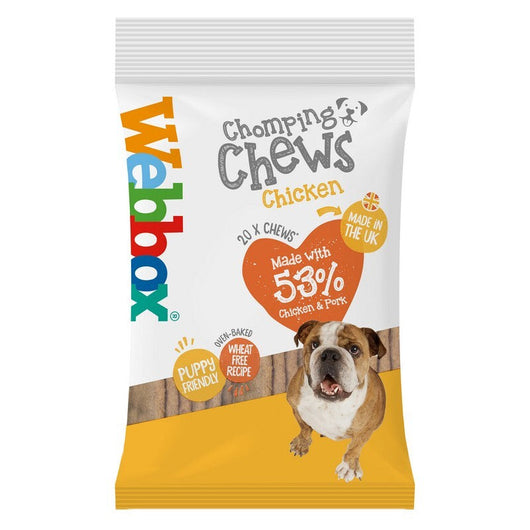 Webbox Chomping Chews Chicken 200g x 10 Webbox