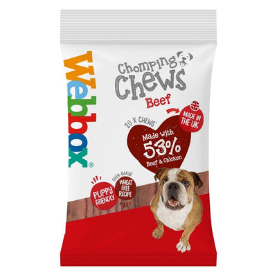 Webbox Chomping Chews Beef 200g x 10 Webbox
