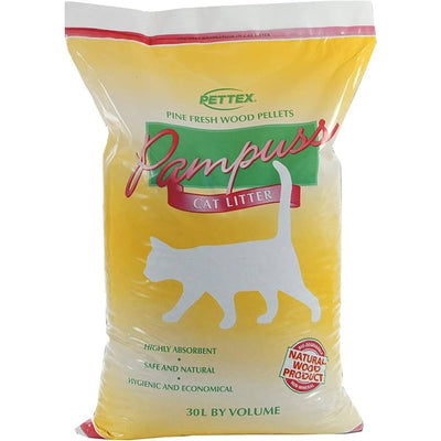 Pampuss Woodbase Cat Litter 30 L Pampuss