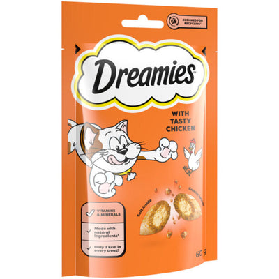 Dreamies Chicken Cat Treats 60g x 8 Dreamies